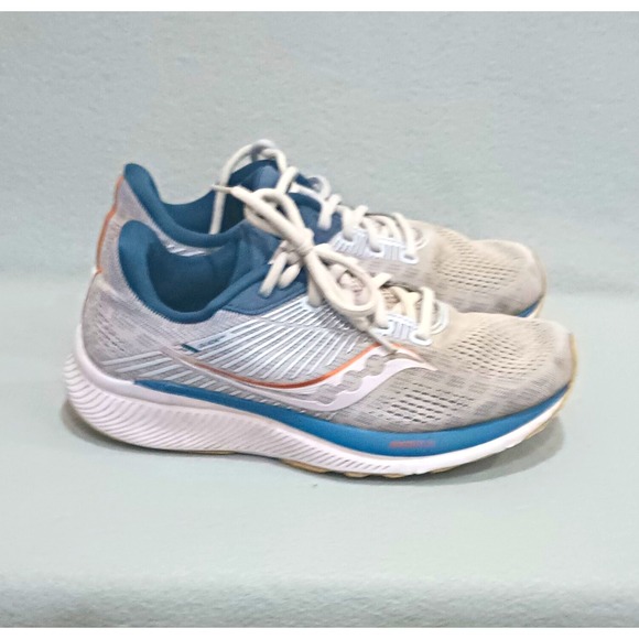 Saucony Other - Saucony Guide 14 Mens White Blue Low Top Running Shoes Sneaker 6.5
